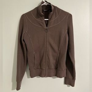 Mexx Womens Full Zip Cardigan Jacket Long Sleeve Brown Small